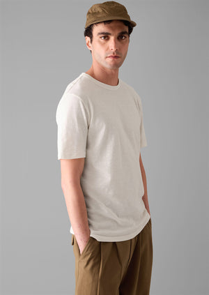 Theo Organic Cotton Short Sleeve Tee | Chalk