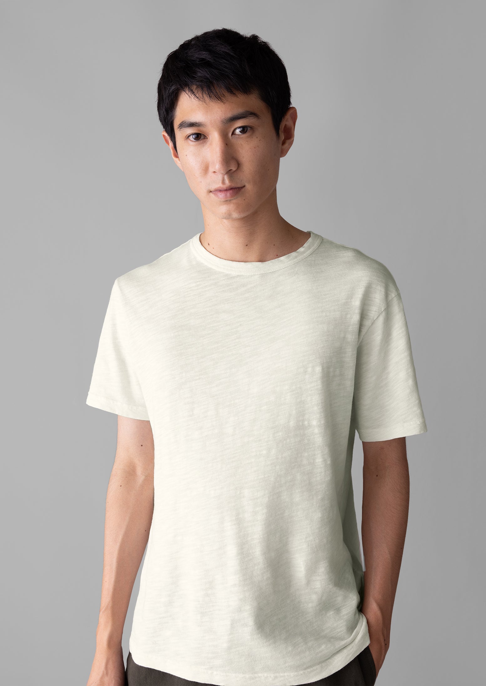 Theo Organic Cotton Short Sleeve Tee | Chalk | TOAST