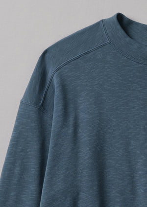 Dropped Shoulder Loopback Jersey Sweatshirt | Dusky Navy