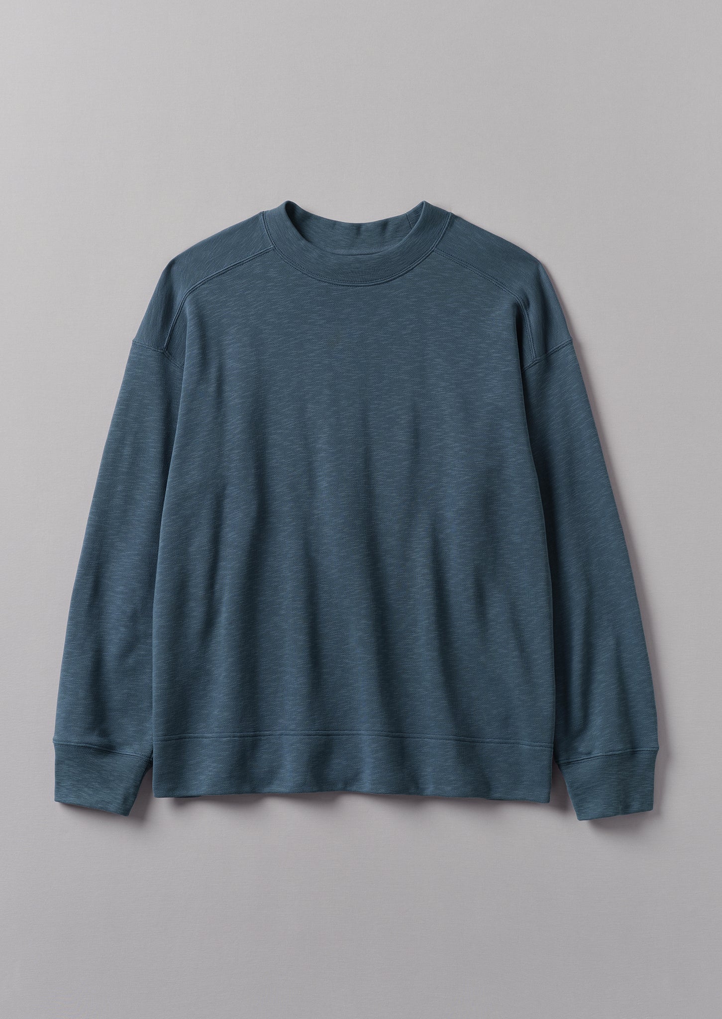 Dropped Shoulder Loopback Jersey Sweatshirt | Dusky Navy | TOAST