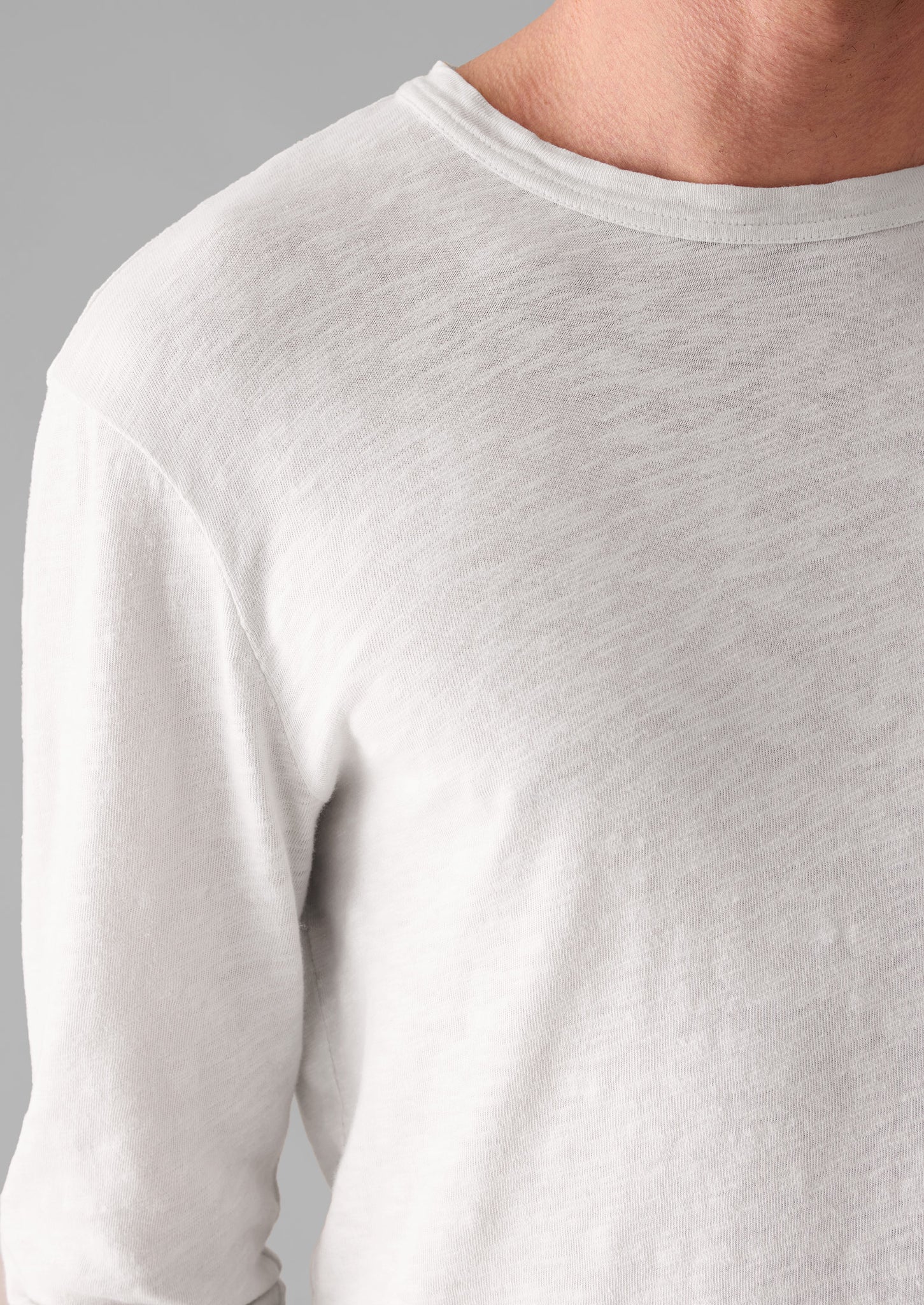 Frank Cotton Long Sleeve Tee | Chalk