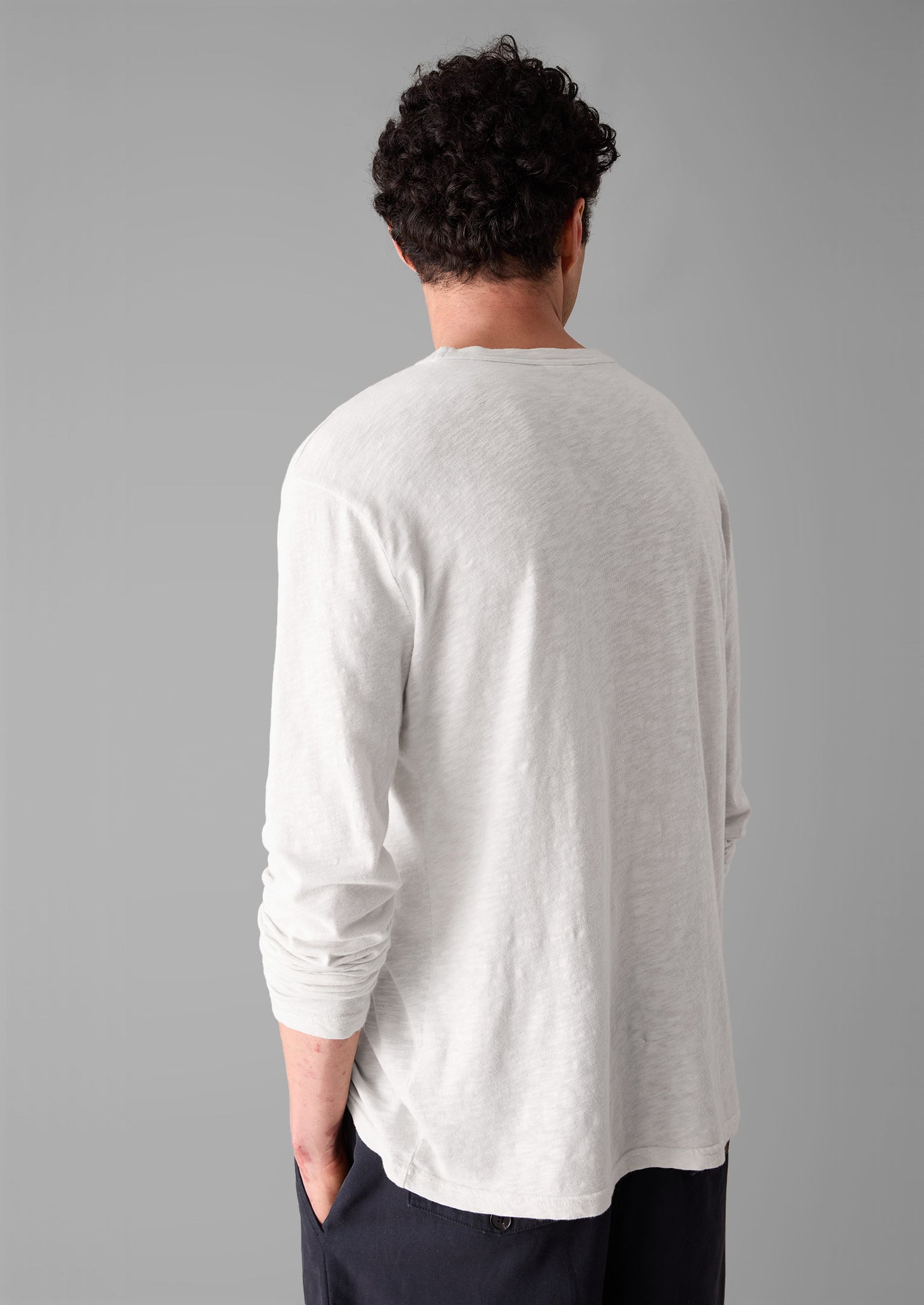 Frank Cotton Long Sleeve Tee | Chalk