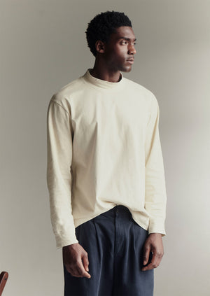 Garment Dyed Cotton Long Sleeve Tee | Soya