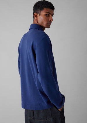 Loopback Organic Cotton Jersey Shirt | Workwear Blue