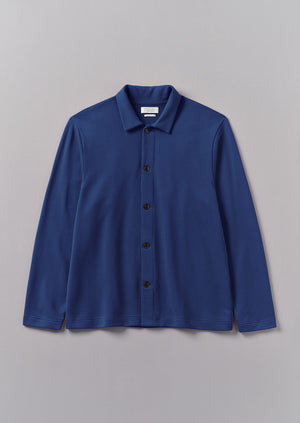 Loopback Organic Cotton Jersey Shirt | Workwear Blue