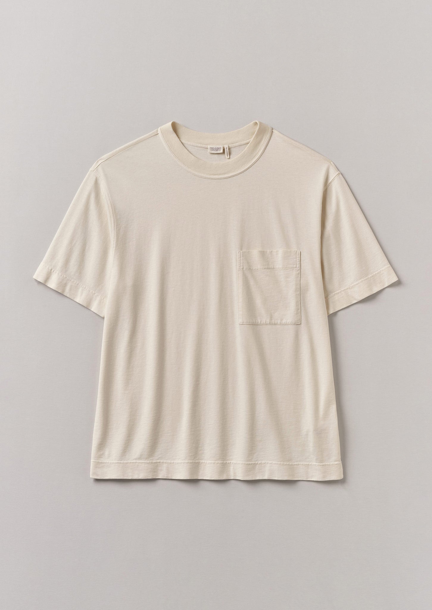 Garment Dyed Organic Cotton Tee | Ecru