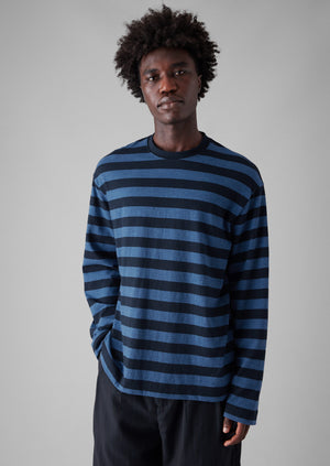 Stripe Long Sleeve Tee | Double Blue