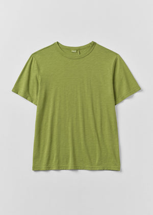 Theo Organic Cotton Short Sleeve Tee | Calla Green