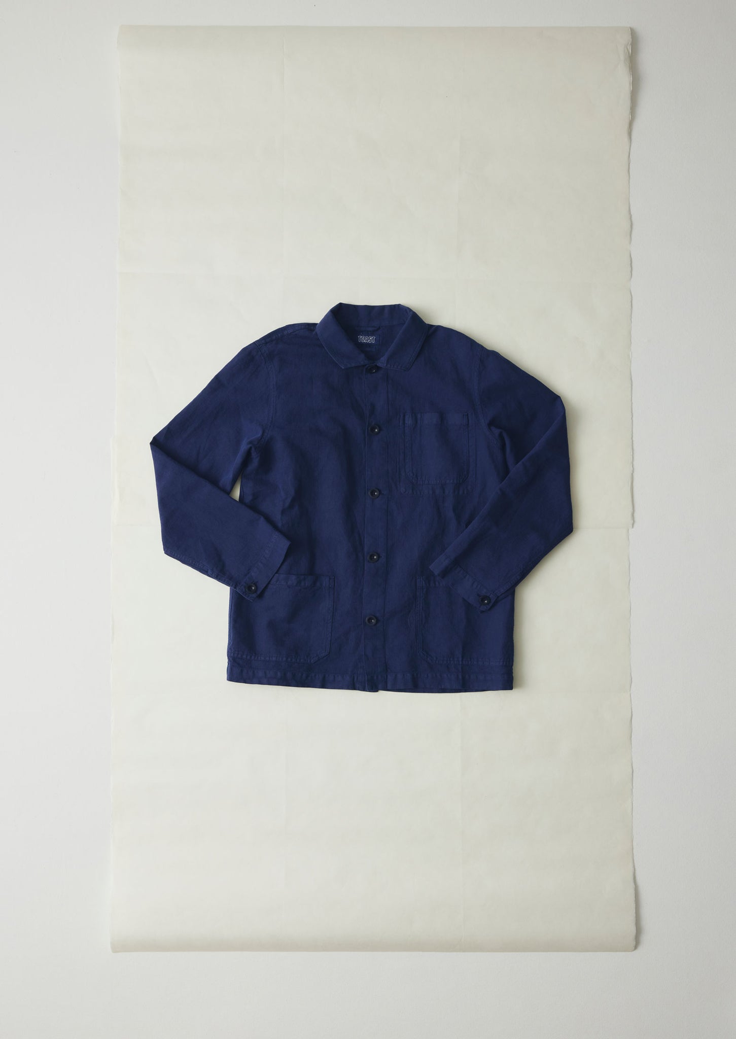 Arlo Garment Dyed Herringbone Jacket | Dark Indigo