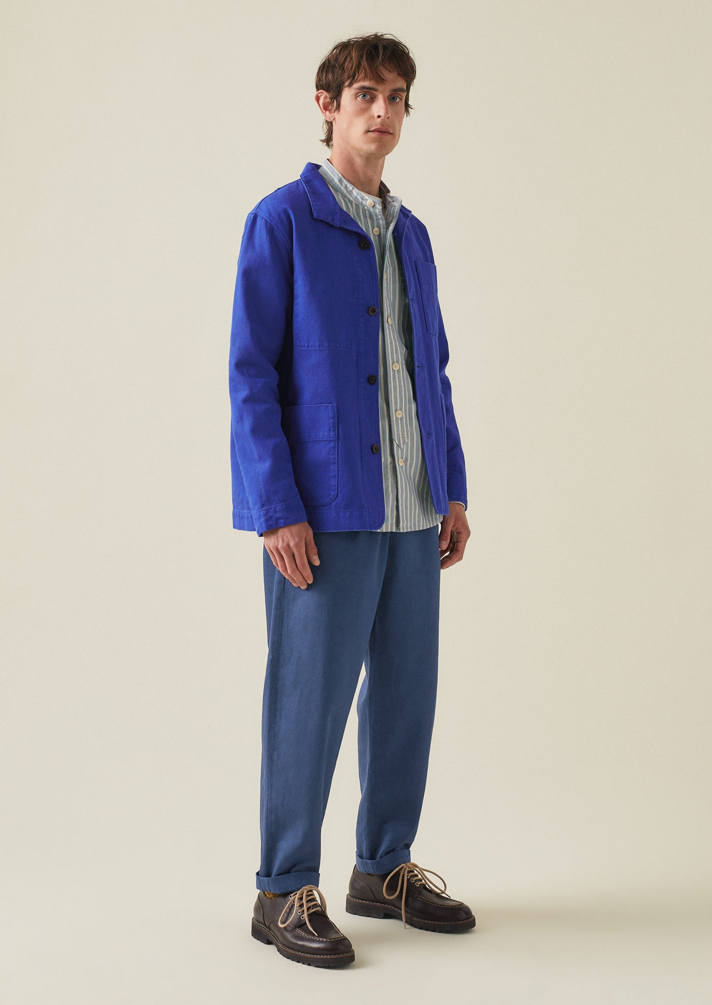 Monty Organic Cotton Drill Jacket | Cobalt | TOAST