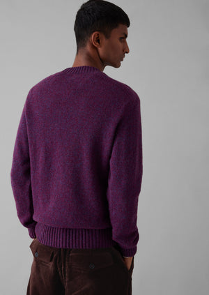 Wool Crew Neck Sweater | Amethyst