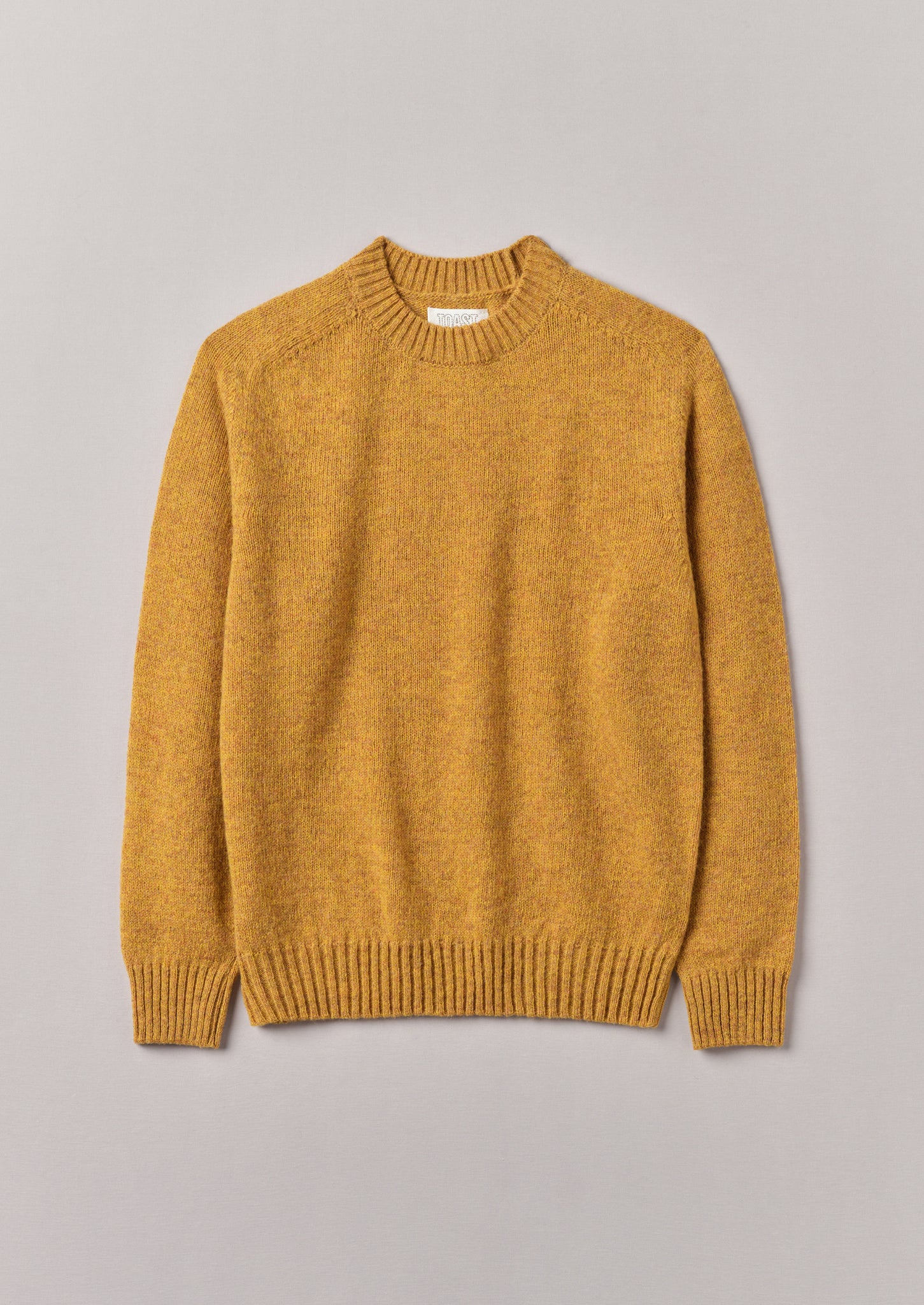 Wool Crew Neck Sweater Mustard Marl TOAST