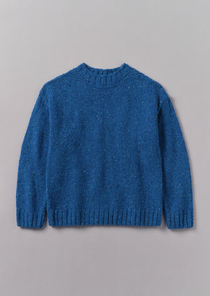 Finn Donegal Wool Sweater | Neptune Blue