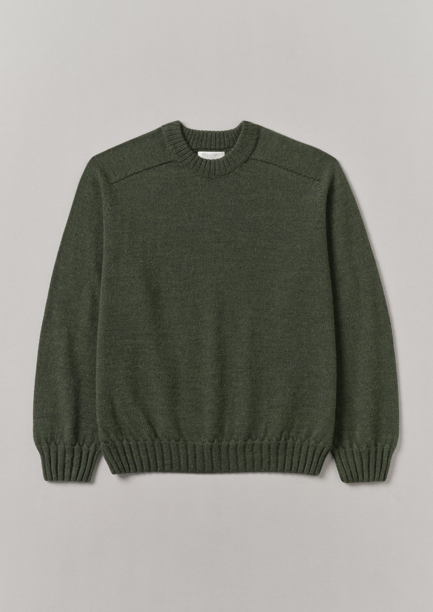 Wool Alpaca Easy Sweater | Forest Green