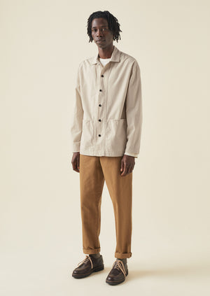 Wes Organic Cotton Tapered Trousers | Pecan | TOAST