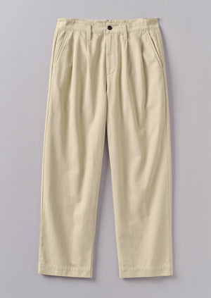 Bill Cotton Wide Leg Trousers | Stone