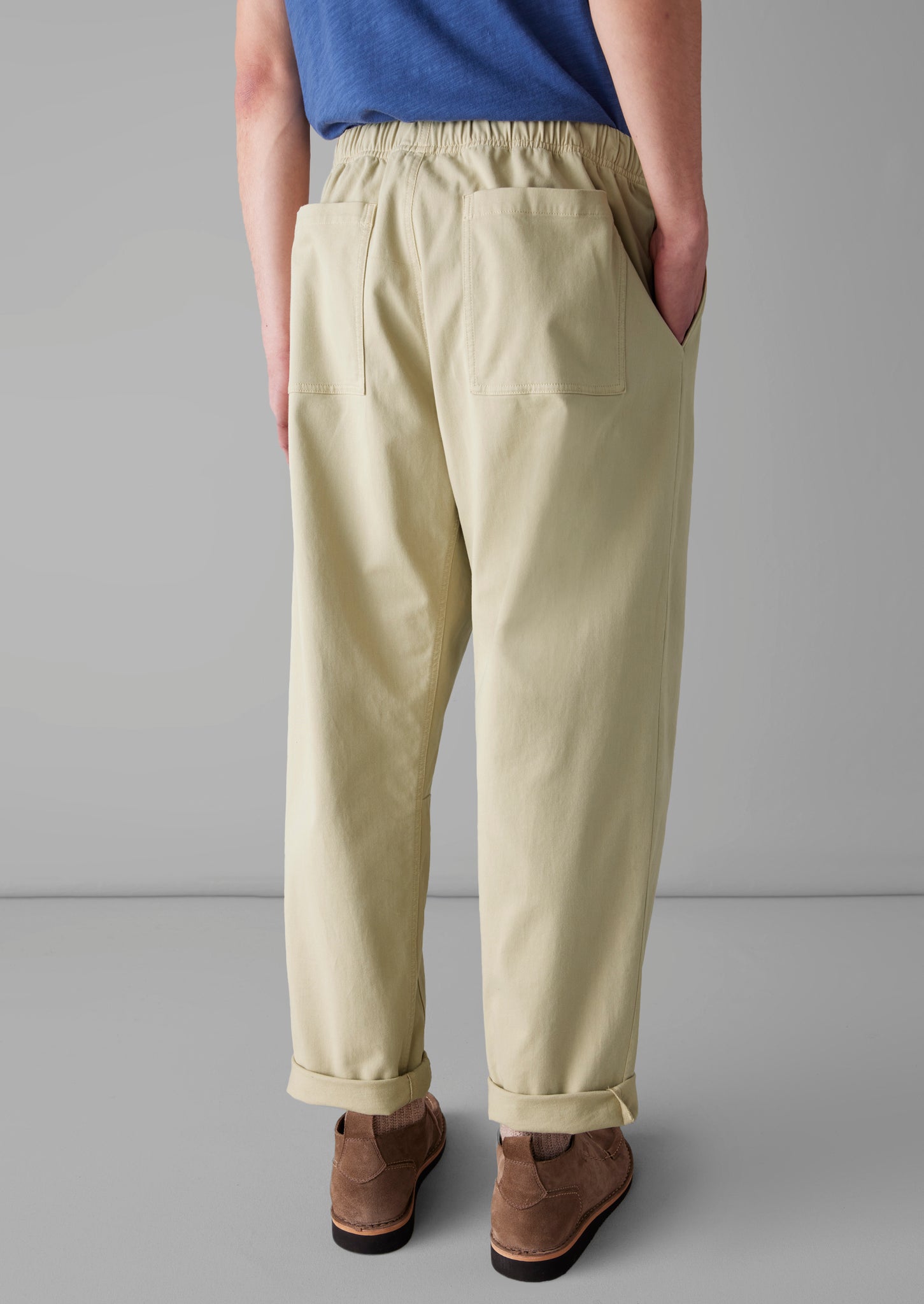 Alfie Cotton Twill Trousers | Oat