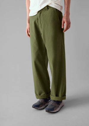 Rory Garment Dyed Trousers | Washed Olive