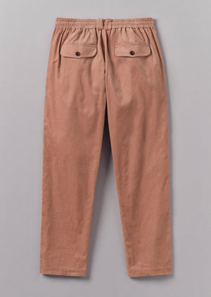 Soft Organic Cord Drawstring Trousers | Rose Quartz