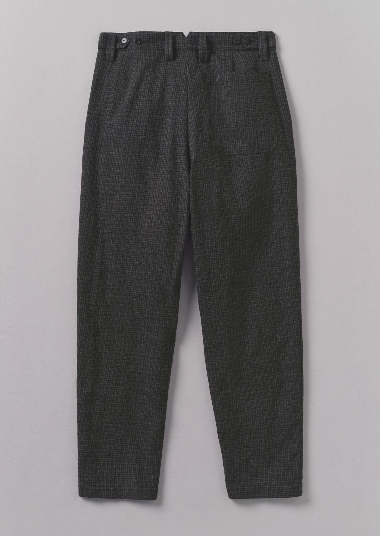 Duncan Wool Cotton Trousers | Carbon