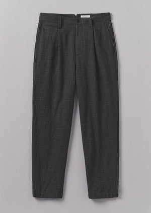 Duncan Wool Cotton Trousers | Carbon