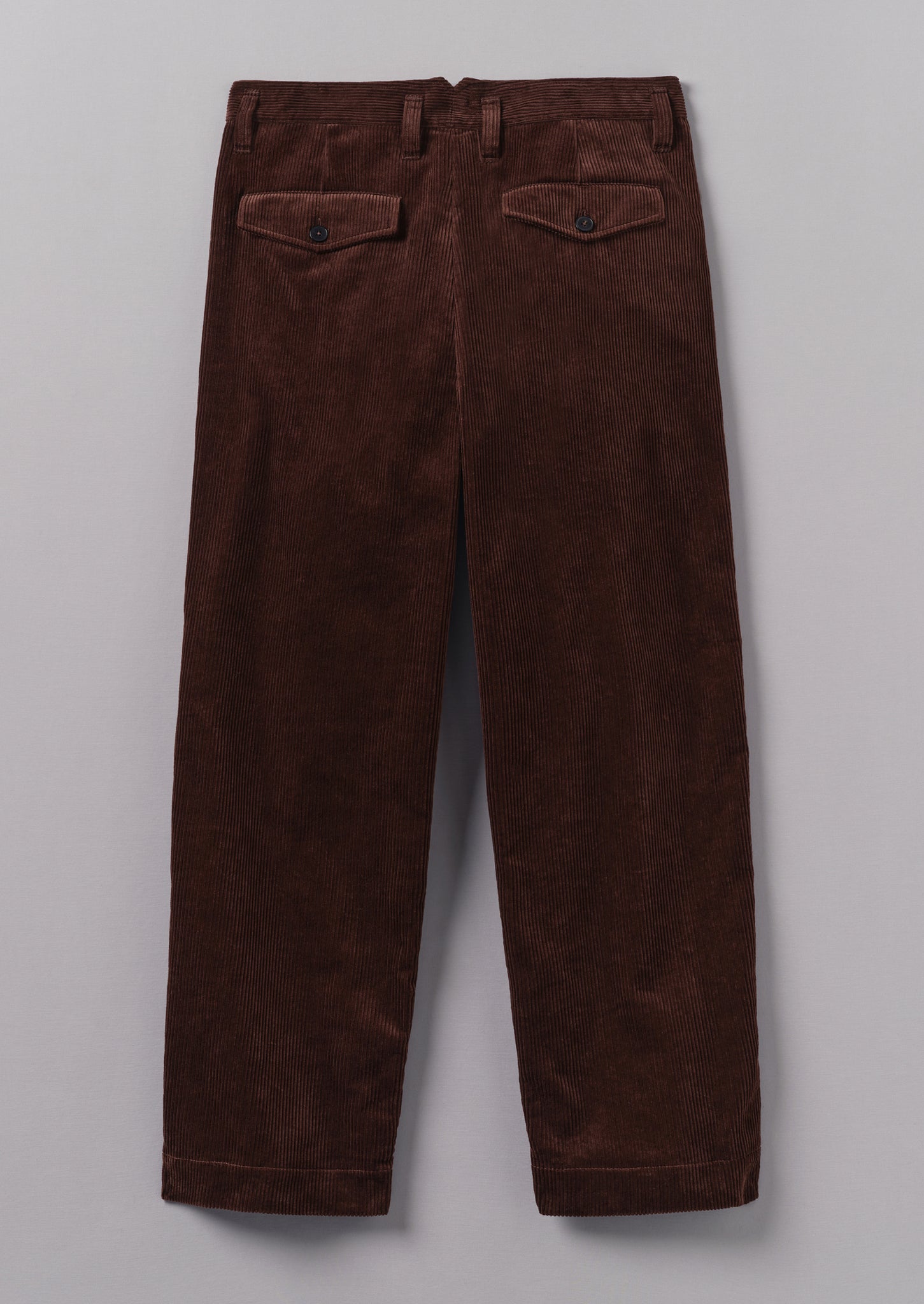 Bill Organic Cord Wide Leg Trousers | Chestnut