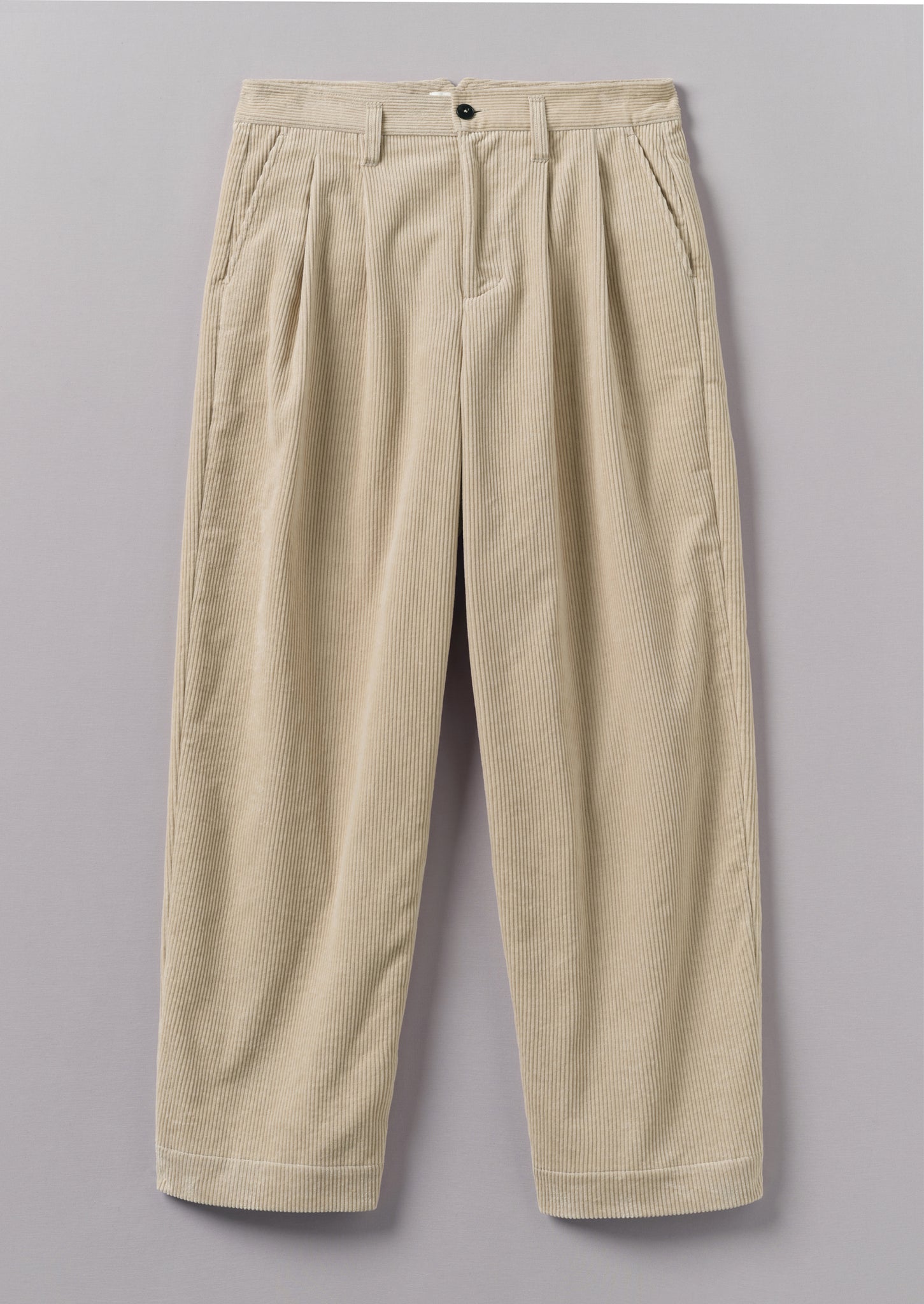 Bill Organic Cord Wide Leg Trousers | Moonstone