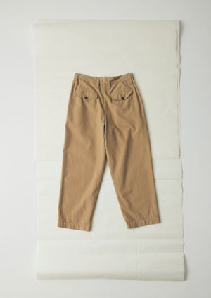 Bill Cotton Wide Leg Trousers | Ash Brown