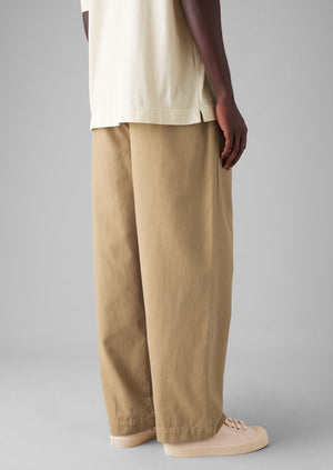 Bill Cotton Wide Leg Trousers | Ash Brown