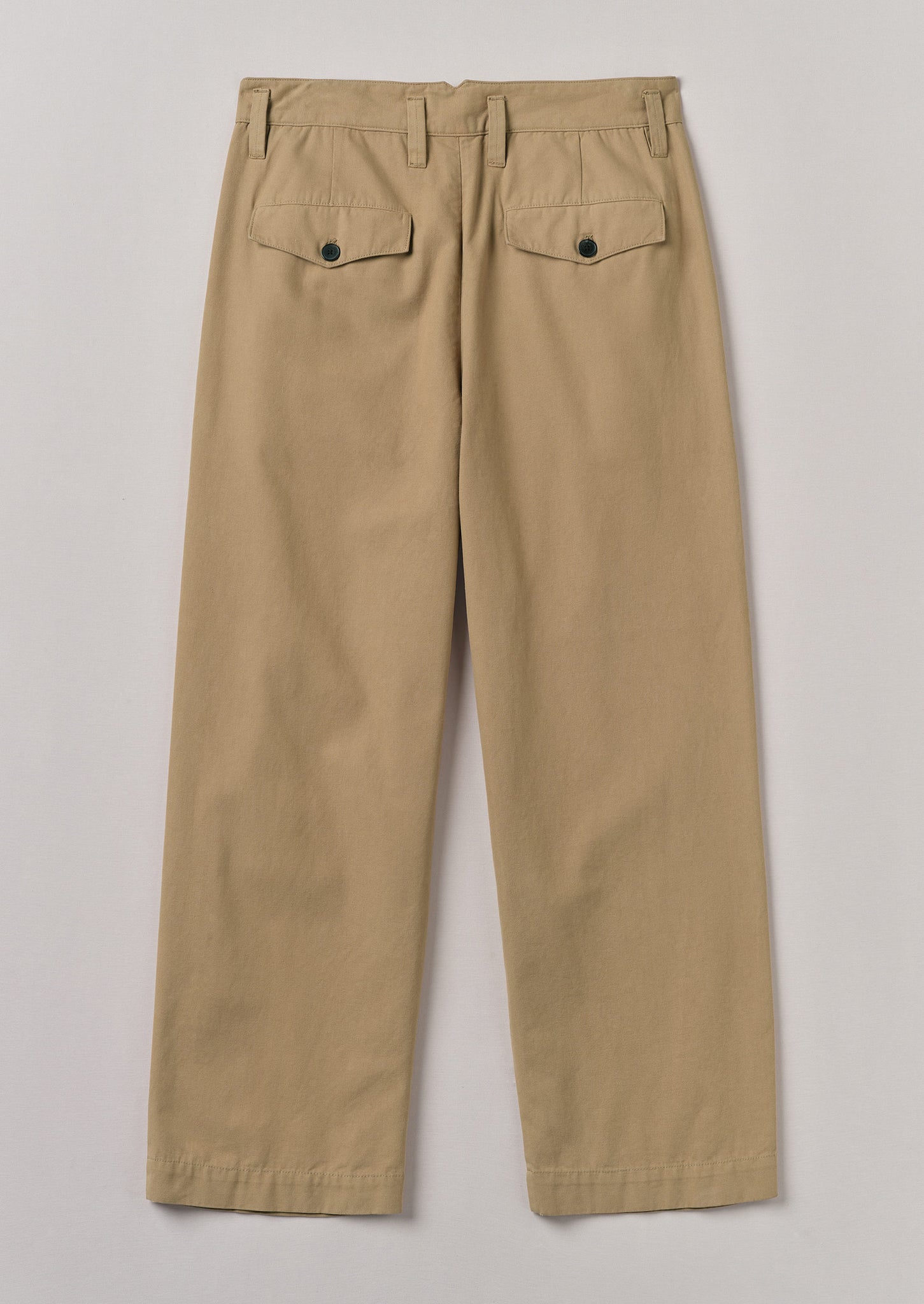 Bill Cotton Wide Leg Trousers | Ash Brown