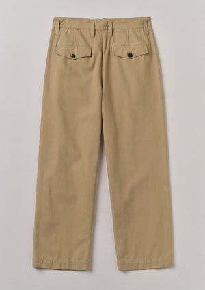 Bill Cotton Wide Leg Trousers | Ash Brown