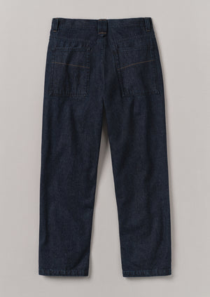 Norv Cotton Tapered Jeans | Dark Indigo