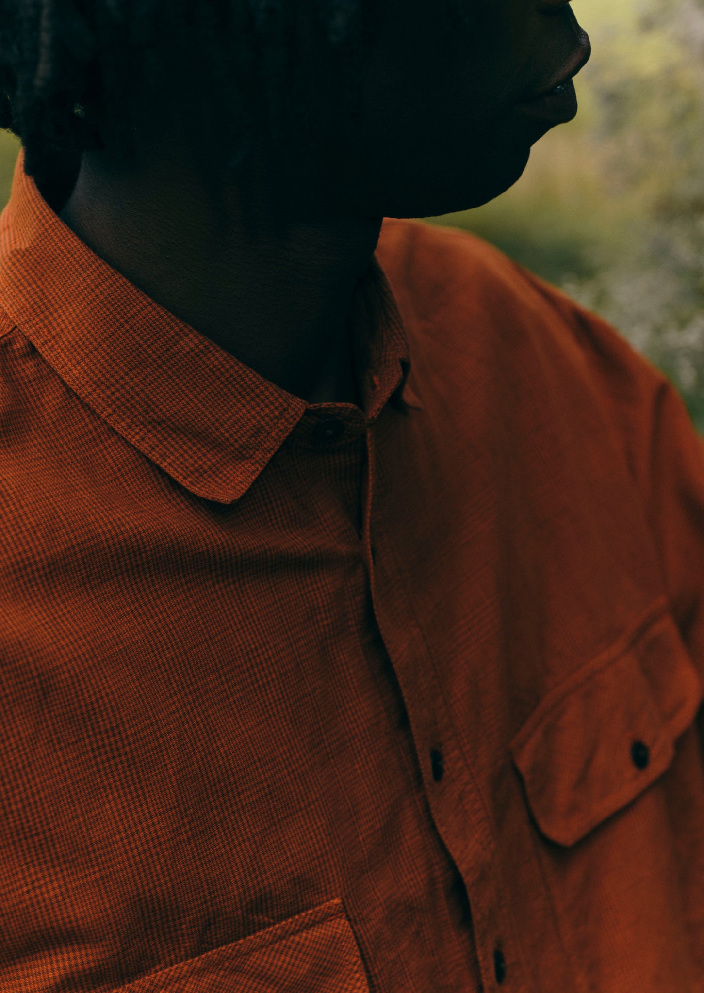 Overdyed Check Workwear Shirt | Mars Red