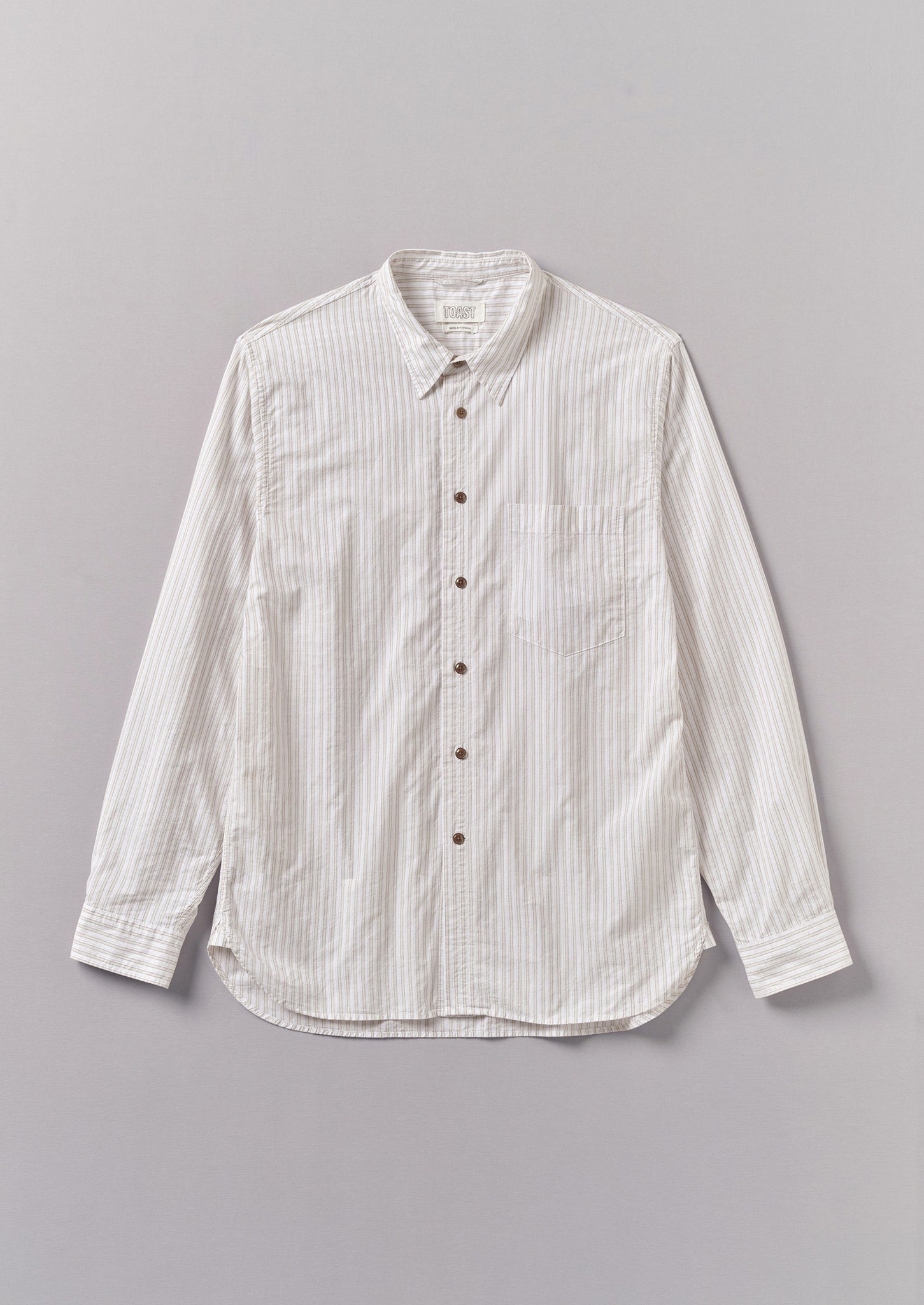 Jacquard Stripe Shirt | Shale Stone