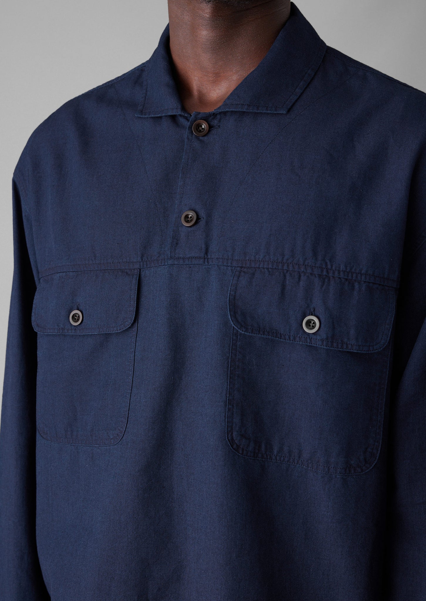 Pullover Workwear Shirt | Indigo