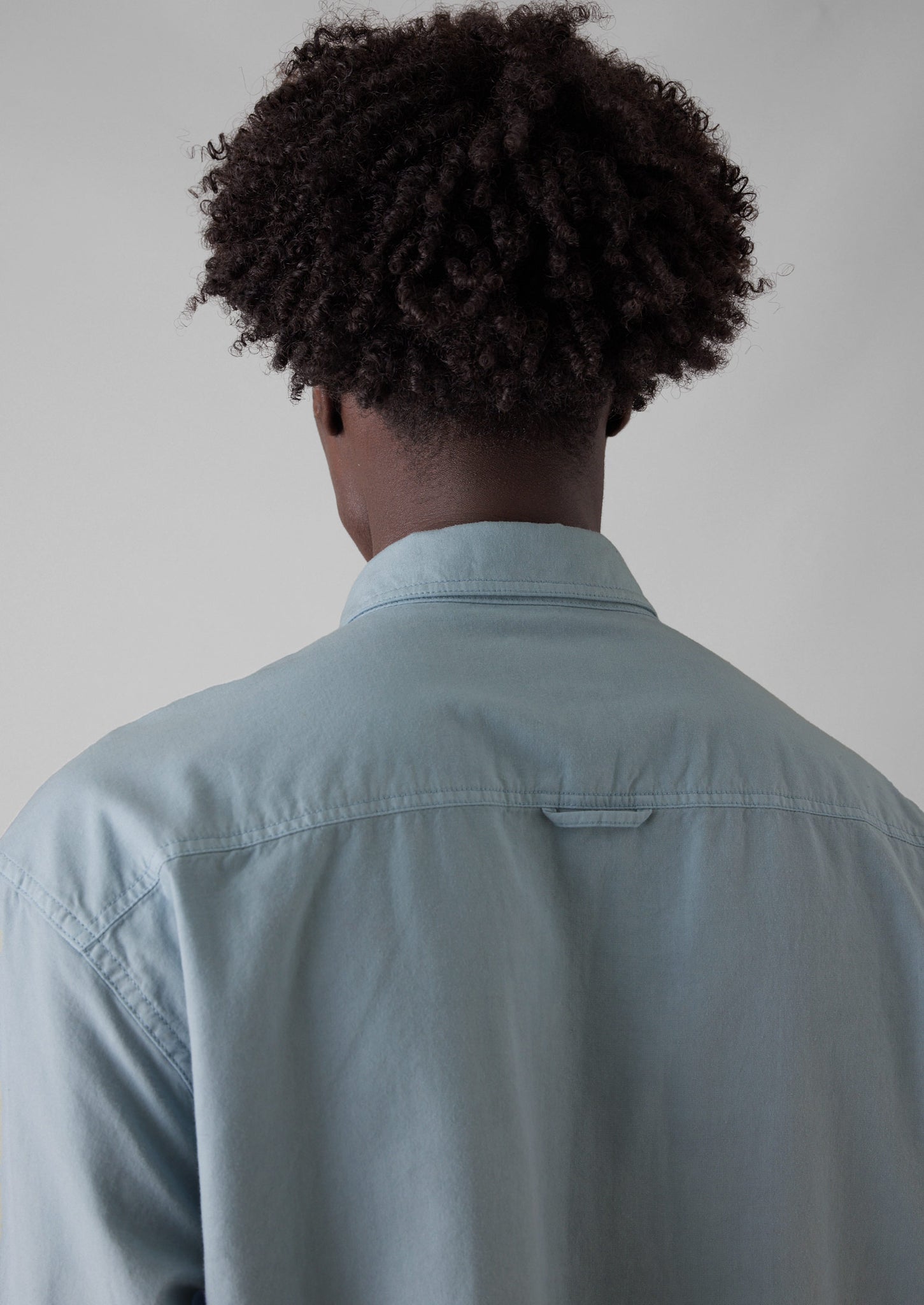 Garment Dyed Oxford Workwear Shirt | Mist Blue