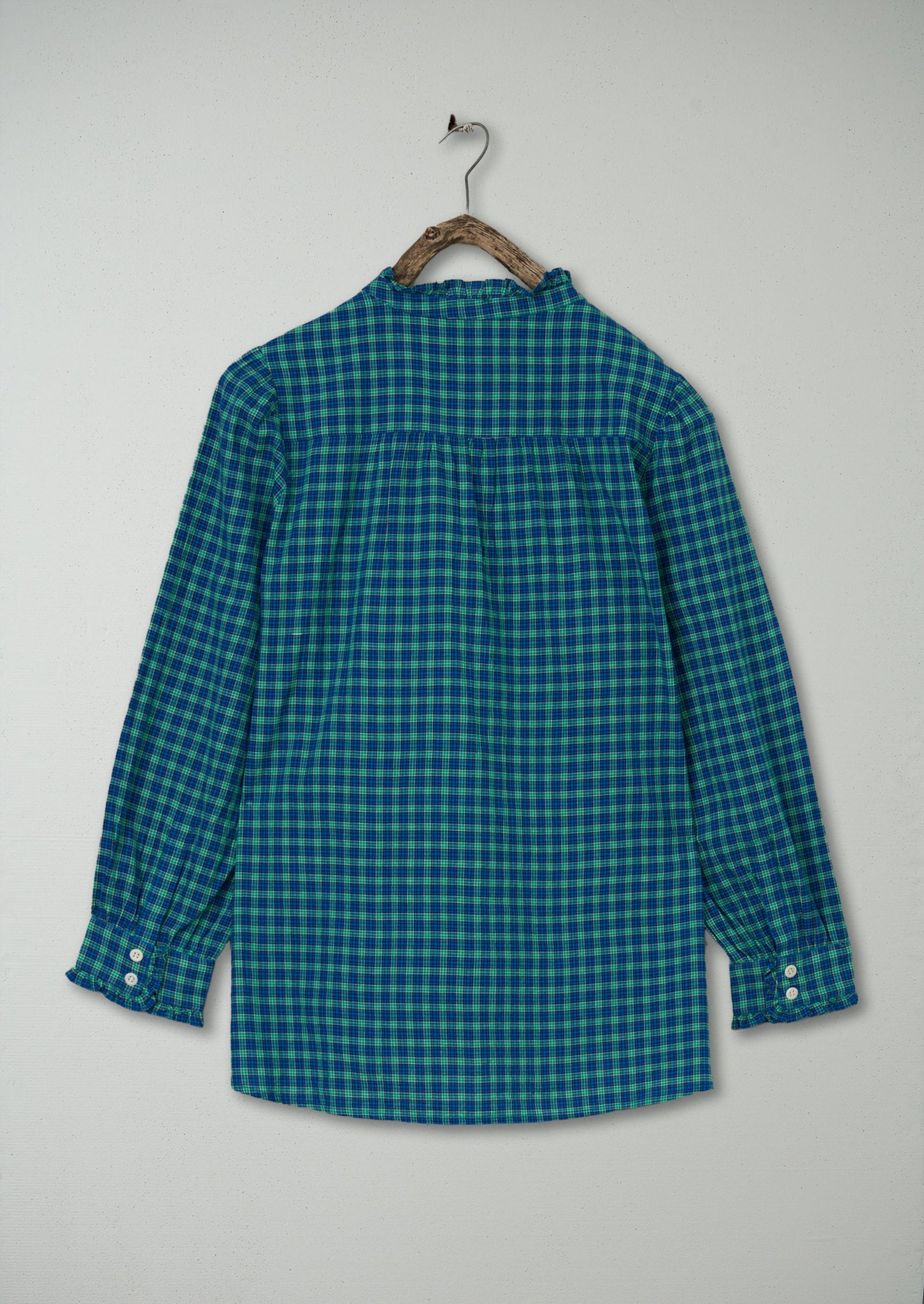 Renewed Kala Check Shirt Size 12 (55) | Blue/Green