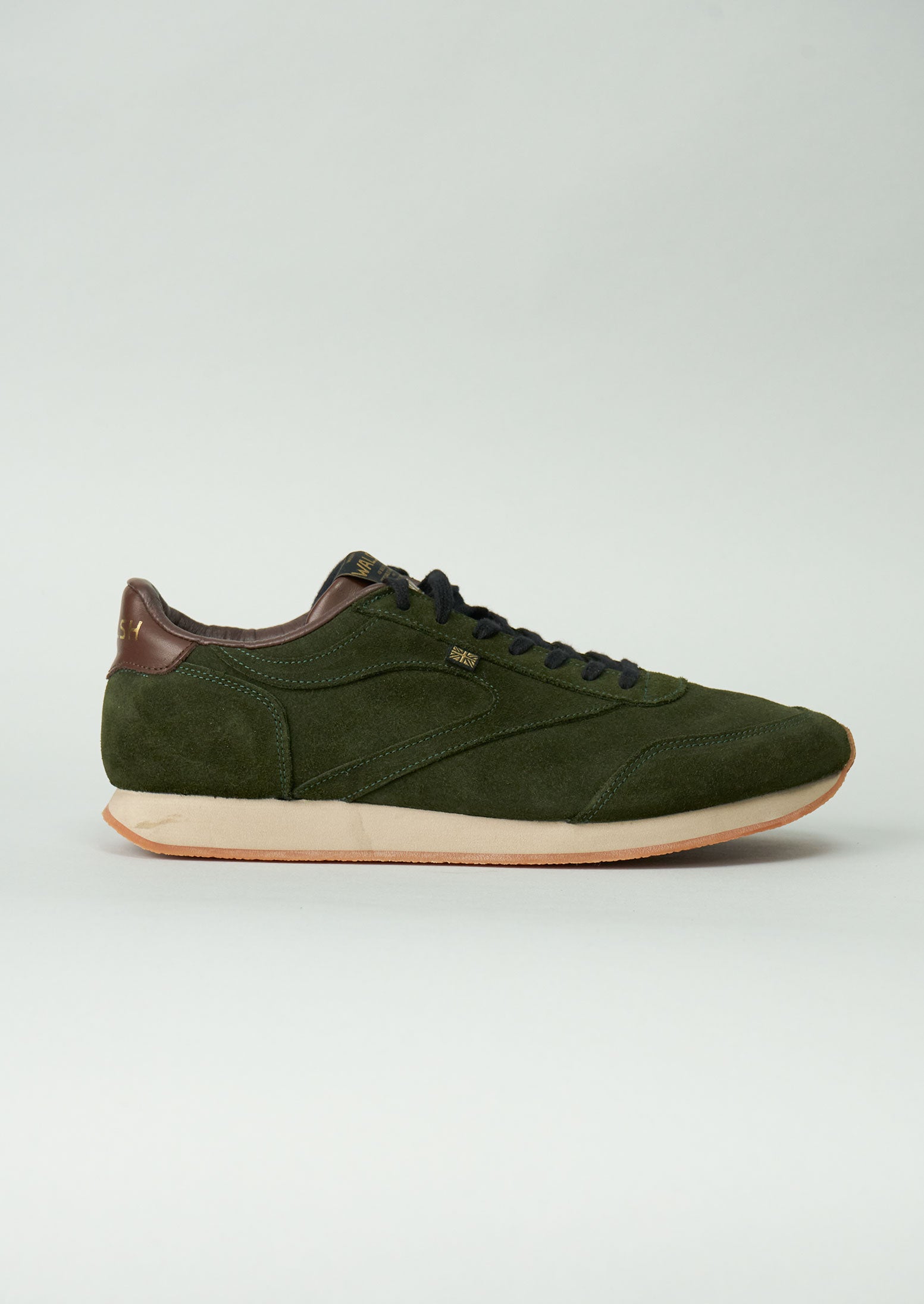 Reworn Norman Walsh Suede Trainers Size 10 (001) | Khaki | TOAST