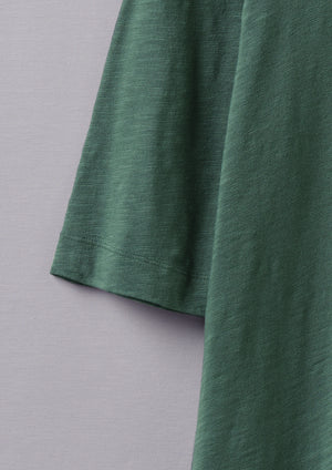 Cleo Garment Dyed Organic Cotton Tee | Marble Green