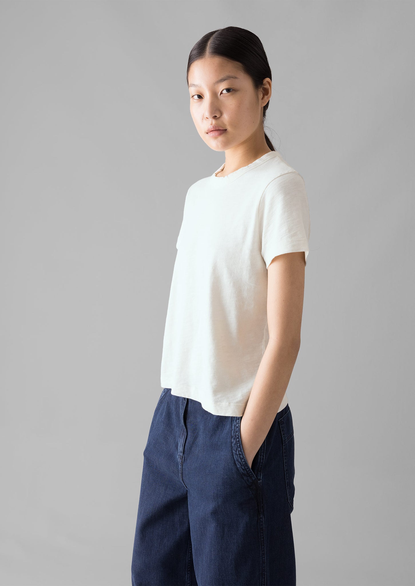 Sadie Organic Cotton Boy Tee | Chalk