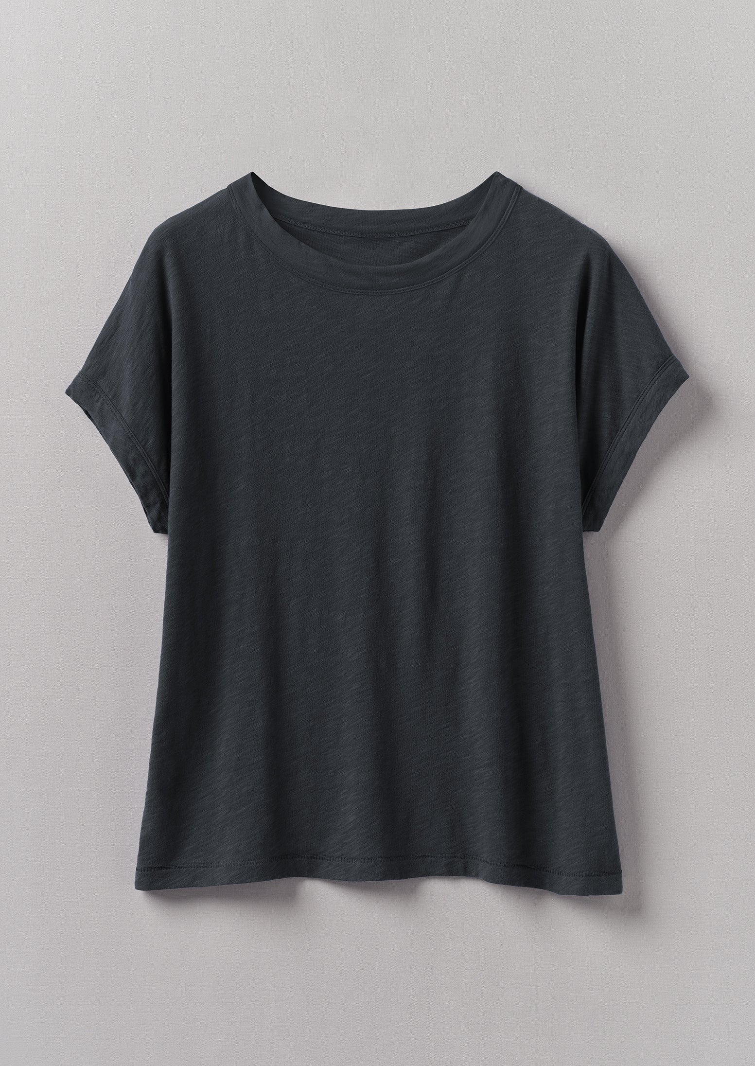 Alda Organic Cotton Easy Tee | Coal | TOAST