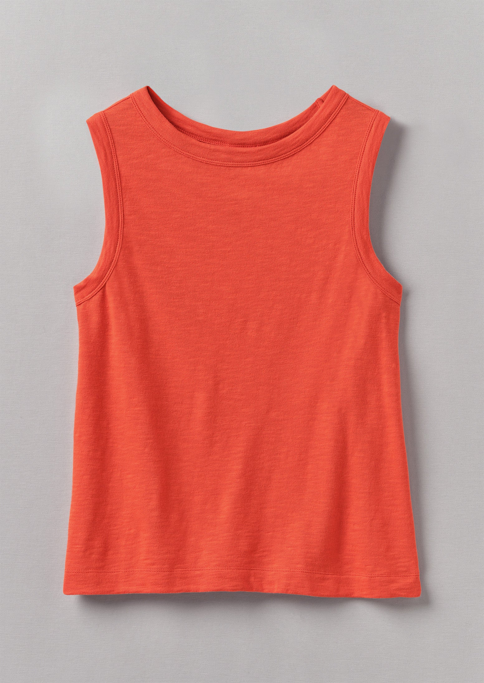 Garment Dyed Organic Cotton Tank Top | Pumpkin | TOAST