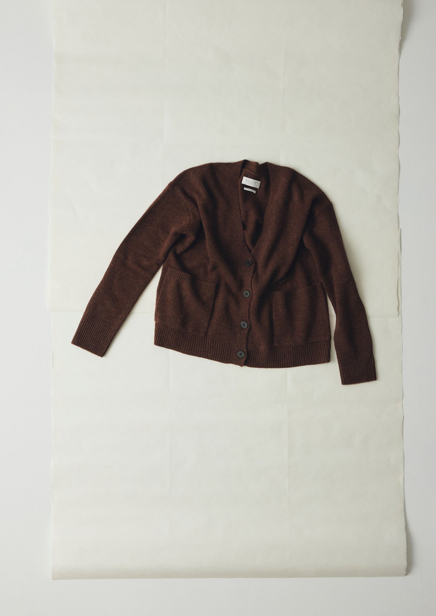 Ffion Wool Cashmere Boxy Cardigan | Pecan