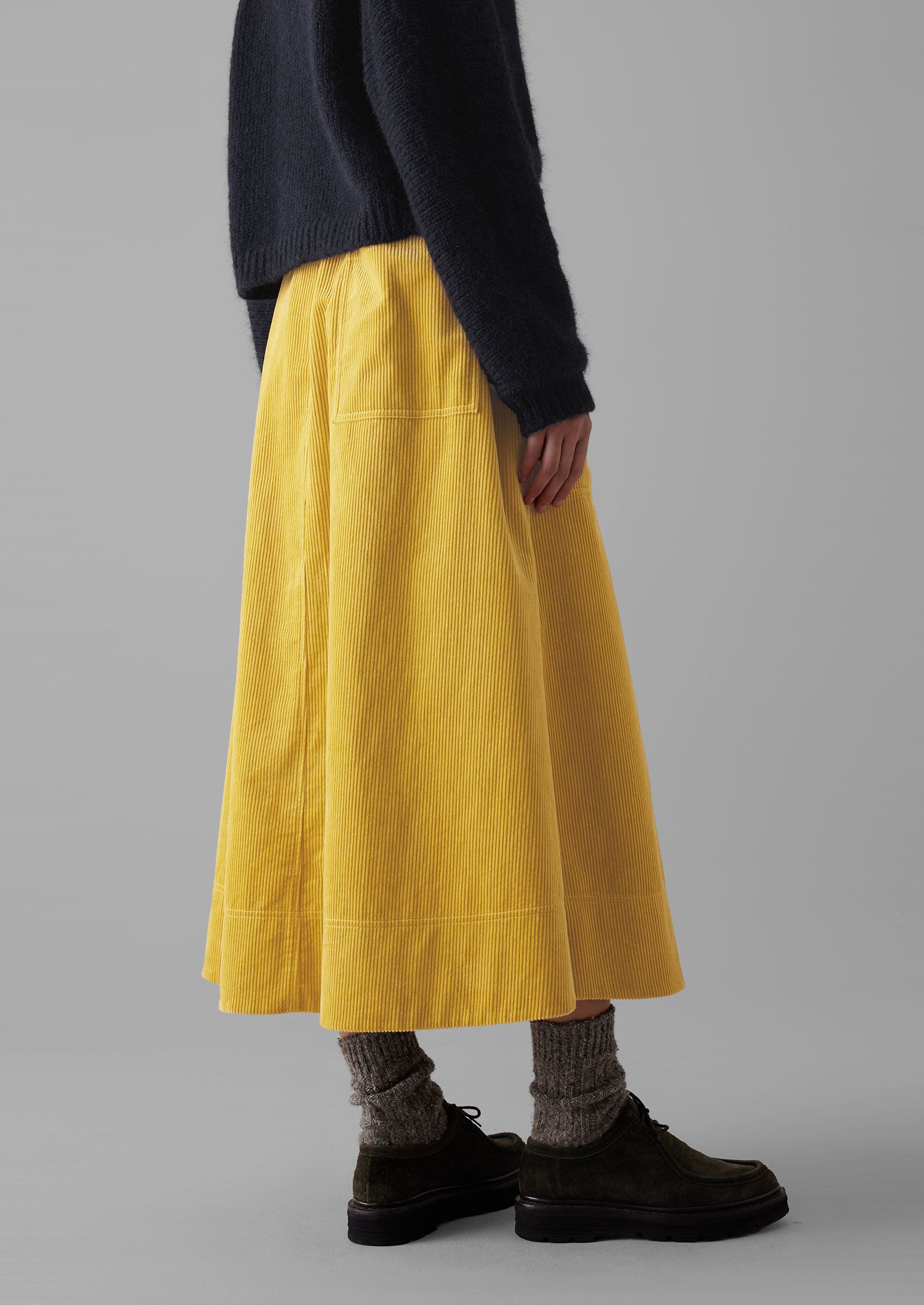 Organic Cord A Line Skirt | Heliodor | TOAST