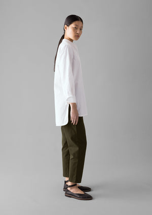 Gabi Cotton Pull On Trousers | Loden