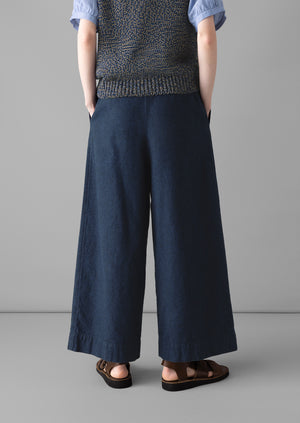 Ladies trousers cotton linen, Denim | Manufactum