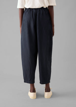 Alix Cotton Linen Trousers | Slate Navy