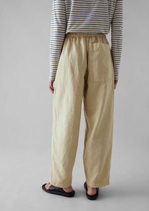 Garment Dyed Cotton Linen Canvas Trousers | Fallow