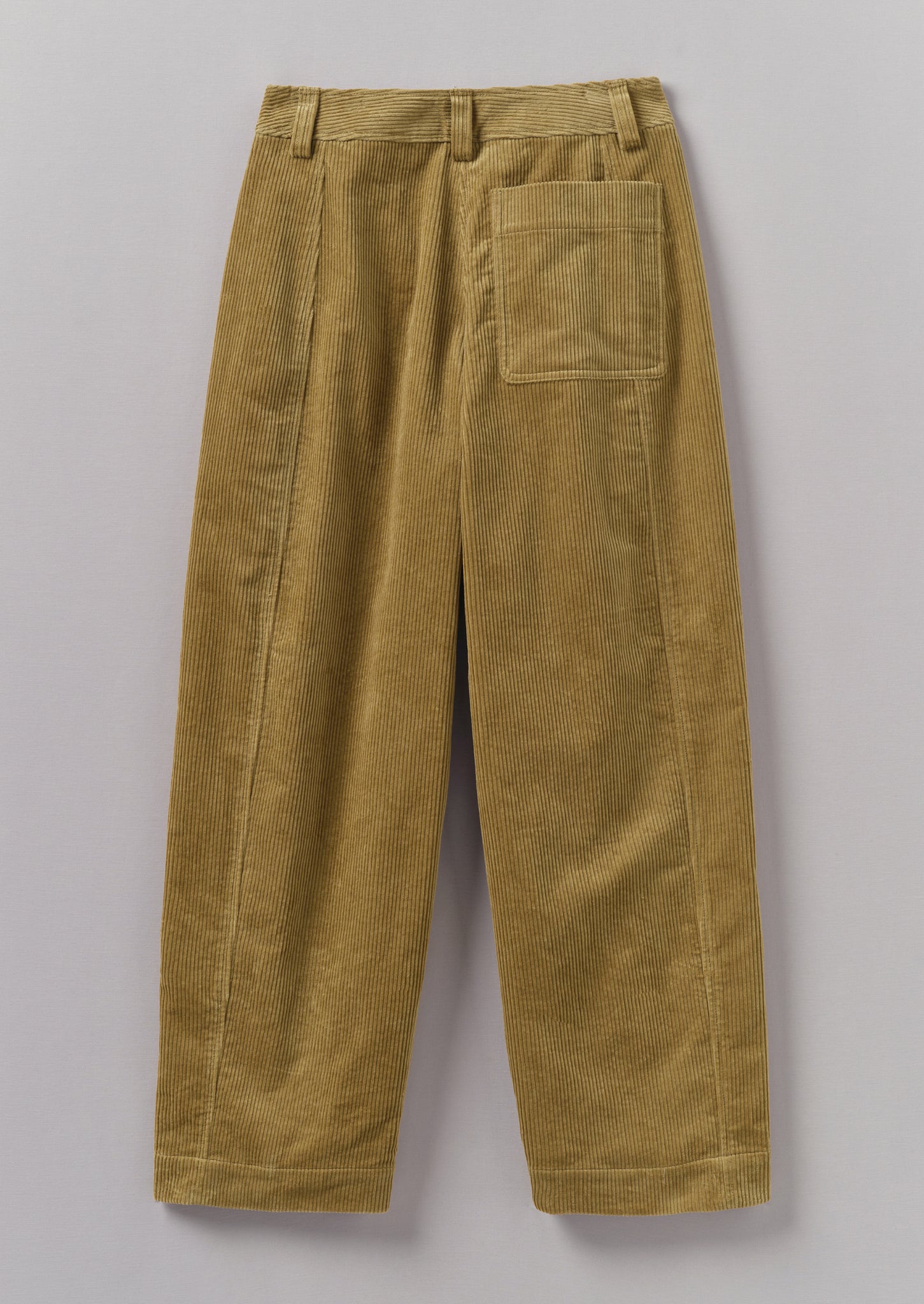 Panelled Organic Cord Trousers | Golden Sand