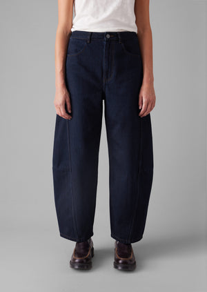 Twisted Seam Japanese Denim Trousers | Indigo